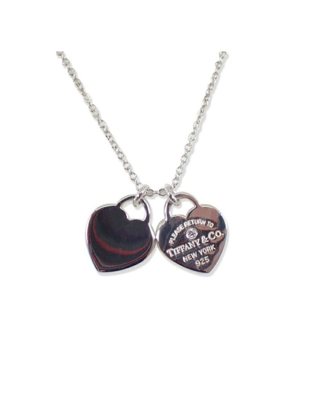 Tiffany & Co 925 Return to Tiffany Double Heart Pendant
